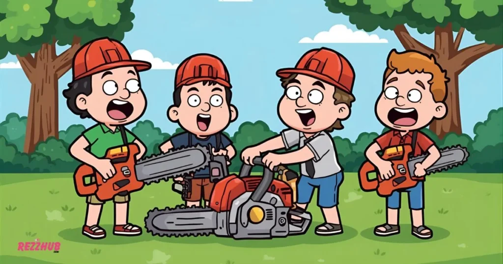 Chainsaw Puns for Friends