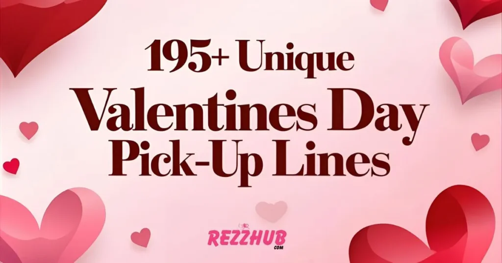 Flirty Valentines Day Pick-Up Lines