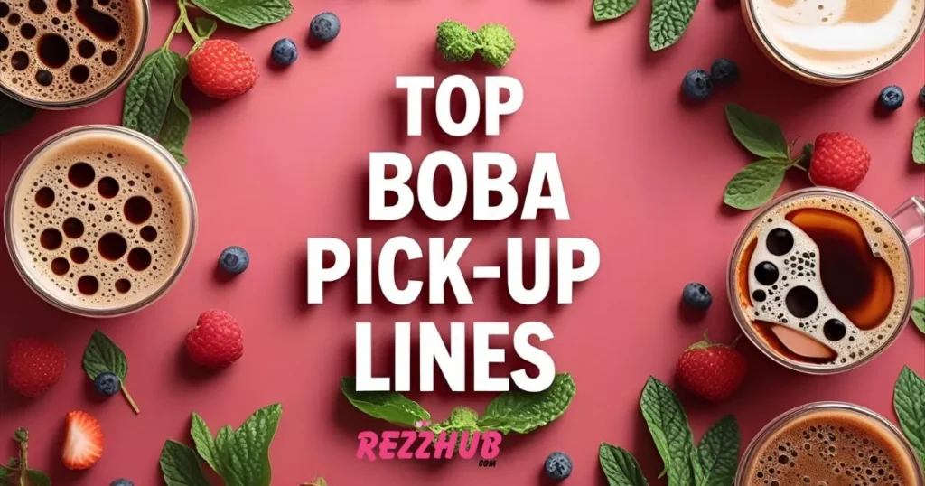 TOP Boba Pick-Up Lines