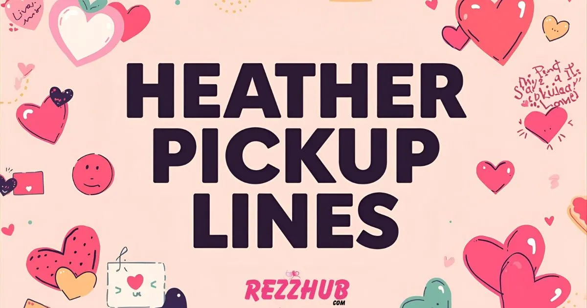 Heather Pickup Lines