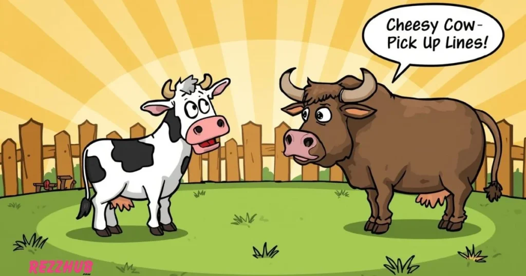 Cheesy Cow Pick Up Lines