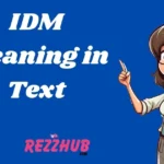 Idm Meaning In Text