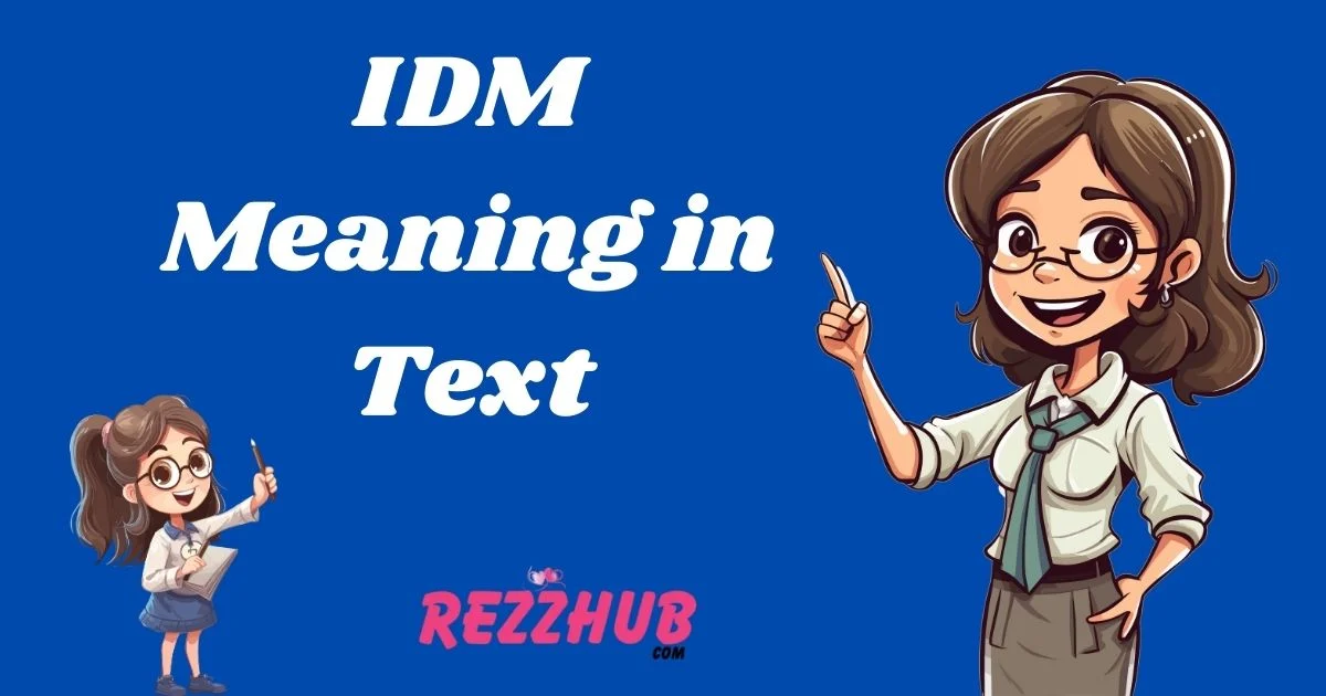 Idm Meaning In Text